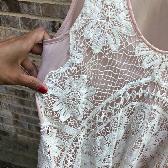 Blush pink crochet dress pins and needles boho - Picture 6 of 8